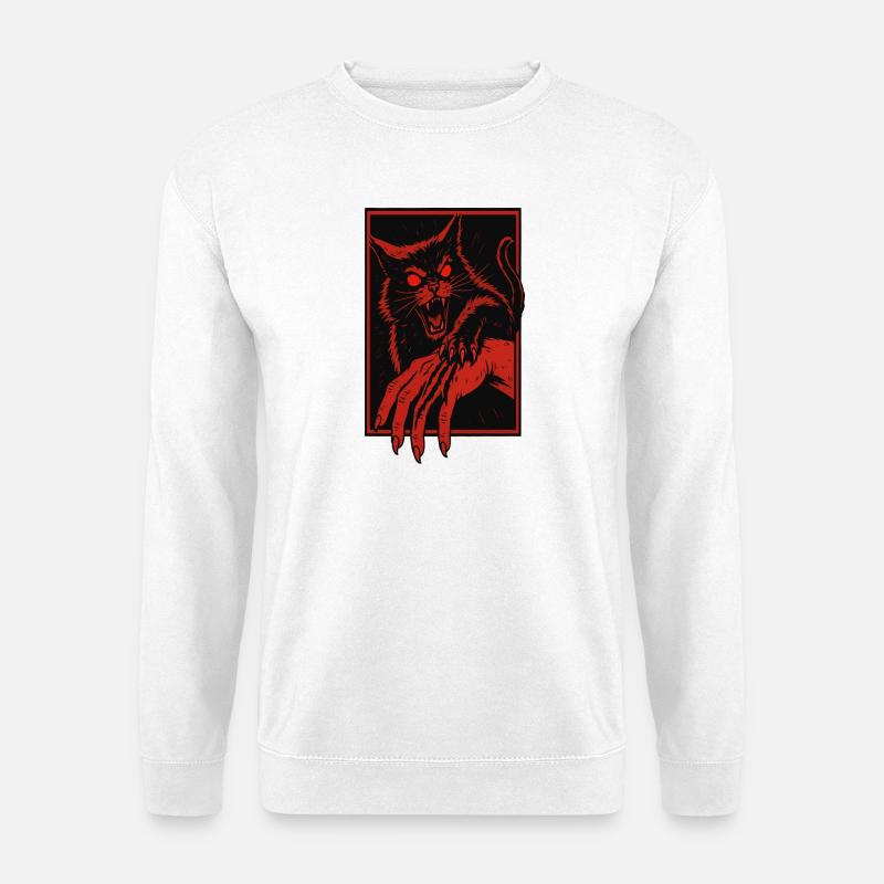 Crimson Fang Cat Assault - Unisex Pullover - Weiß
