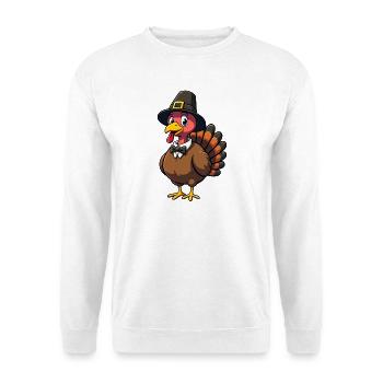 Thanksgiving Drôle Dinde de Thanksgiving - Sweat-shirt Unisexe - blanc - Devant