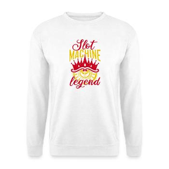Gambling Fan Slot Machine Legend Casino - Unisex Pullover - Weiß - Vorne