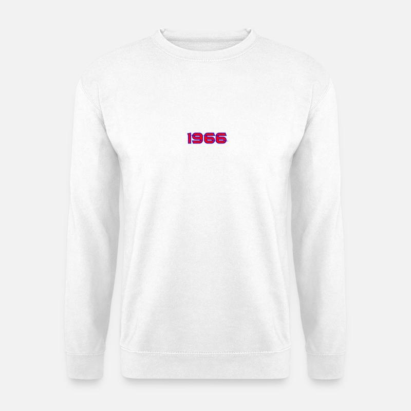 1966 Retro Neon Typografie - Unisex Pullover - Weiß
