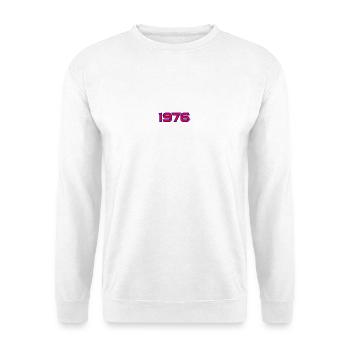 1976 Retro Neon Glitch - Unisex Sweatshirt - white - Front
