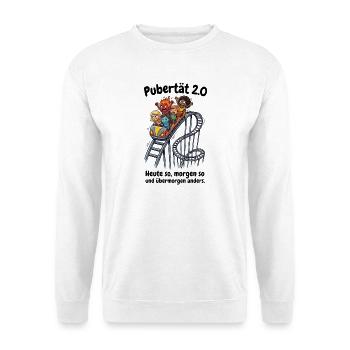 Pubertät 2.0 - Menopause & Achterbahn der Gefühle - Unisex Pullover - Weiß - Vorne
