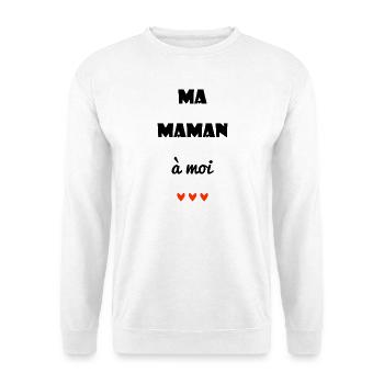 HERZLICHEN GLÜCKWUNSCH ZUM GEBURTSTAG. HERZ. ALLES GUTE ZUM MUTTERTAG. MAMA. PARTEI - Unisex Pullover - Weiß - Vorne