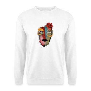 Color Masks Face - Unisex Sweatshirt - white - Front