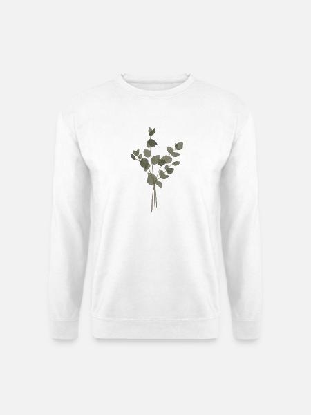 Eukalyptus-Aquarell - Unisex Pullover - Weiß