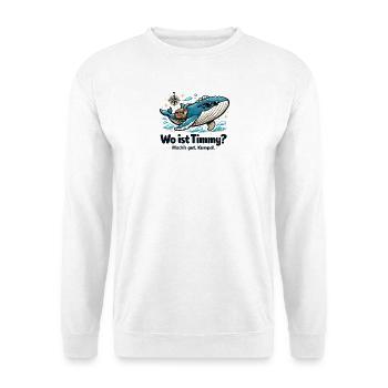 Wo ist Timmy Wal Ostsee Geschenk Nordsee Ostsee - Unisex Pullover - Weiß - Vorne