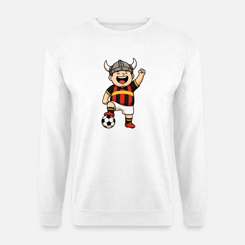 Lustiger Fußballer - Unisex Pullover - Weiß