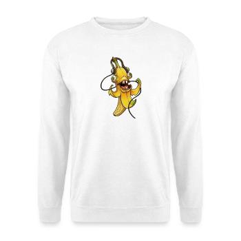 Banana Beat Mascot - Unisex Sweatshirt - white - Front