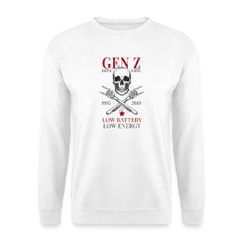 Gen Z – Digital Native - Unisex Pullover - Weiß - Vorne
