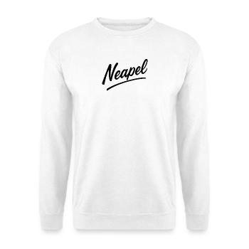 Neapel Script Schriftzug - Unisex Pullover - Weiß - Vorne