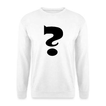 Question mark - Unisex Sweatshirt - white - Front