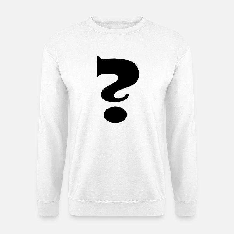 Point d'interrogation - Sweat-shirt Unisexe - blanc