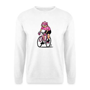 Determined Cycling Illustration - Unisex Sweatshirt - white - Front