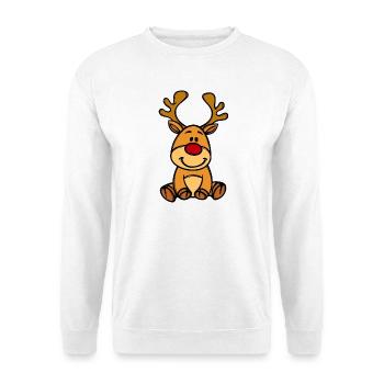 Rudolf Christmas Reindeer - Unisex Sweatshirt - white - Front