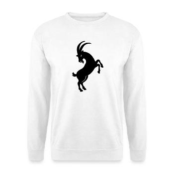 Goat shadow figure - Unisex Sweatshirt - white - Front