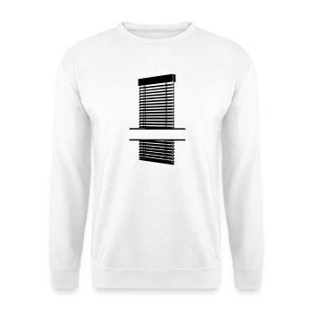 Blinds for window coverings - Unisex Sweatshirt - white - Front