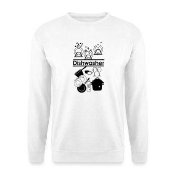 Dishwasher 03 - Unisex Sweatshirt - white - Front