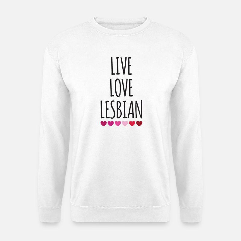 Leben. Liebe. Lesbe. - Unisex Pullover - Weiß
