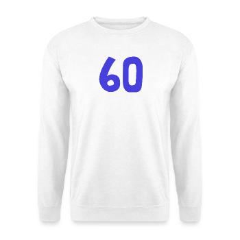 60. 60 YEARS. 60th ANNIVERSARY. 60TH BIRTHDAY. - Unisex Sweatshirt - white - Front