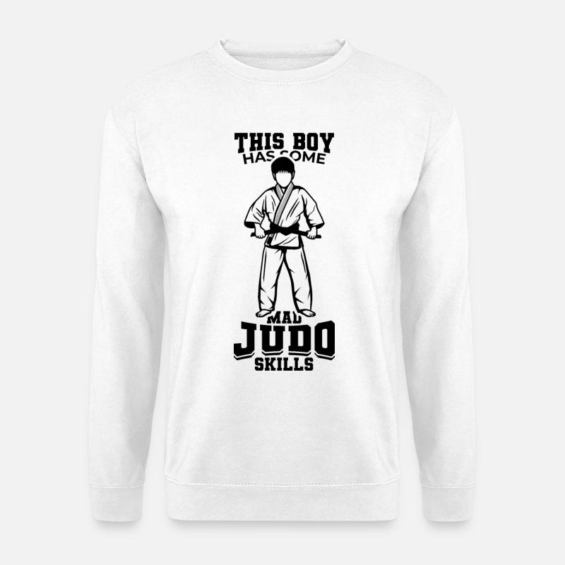Judo Junge - Unisex Pullover - Weiß