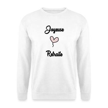 RETRAITE. JOYEUSE RETRAITE - Sweat-shirt Unisexe - blanc - Devant
