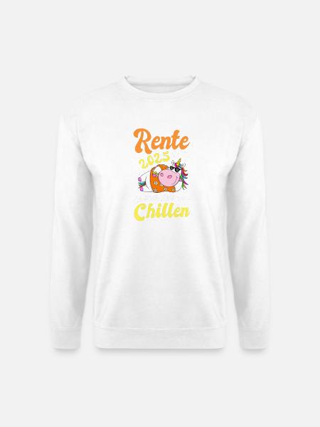 Rente 2025 Rentner Ruhestand - Unisex Pullover - Weiß