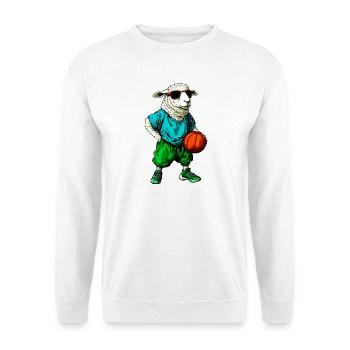 Sheep Basketball / Basketball Player Sheep - Unisex Sweatshirt - white - Front