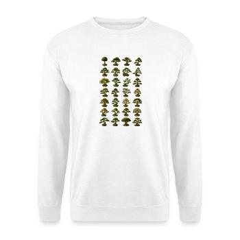 Verschiedene Bonsai Bäume Sammlung - Unisex Pullover - Weiß - Vorne