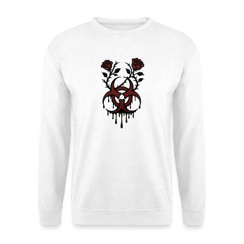 Underground biohazard - Blood Roses - Unisex Sweatshirt - white - Front