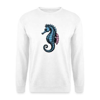 Seepferdchen - Unisex Pullover - Weiß - Vorne