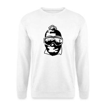 Ski goggles - Unisex Sweatshirt - white - Front