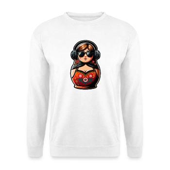  Russian Matroschka Musik Russland Russische - Unisex Pullover - Weiß - Vorne