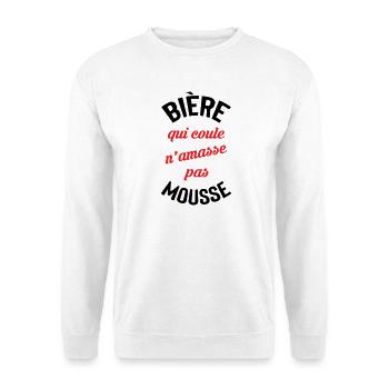 Rolling Beer bildet keinen Schaum - Unisex Pullover - Weiß - Vorne
