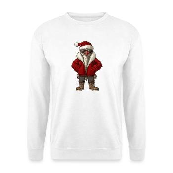 Dinde Noël Hiver - Sweat-shirt Unisexe - blanc - Devant