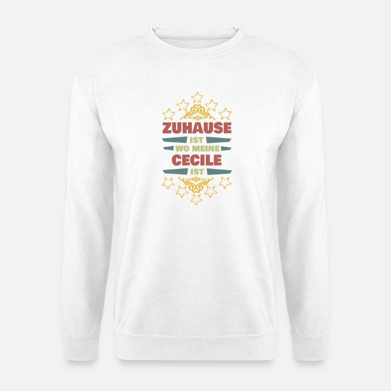 Cecile as a life partner - Unisex Sweatshirt - white