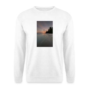 Sunset on the palm beach - Unisex Sweatshirt - white - Front