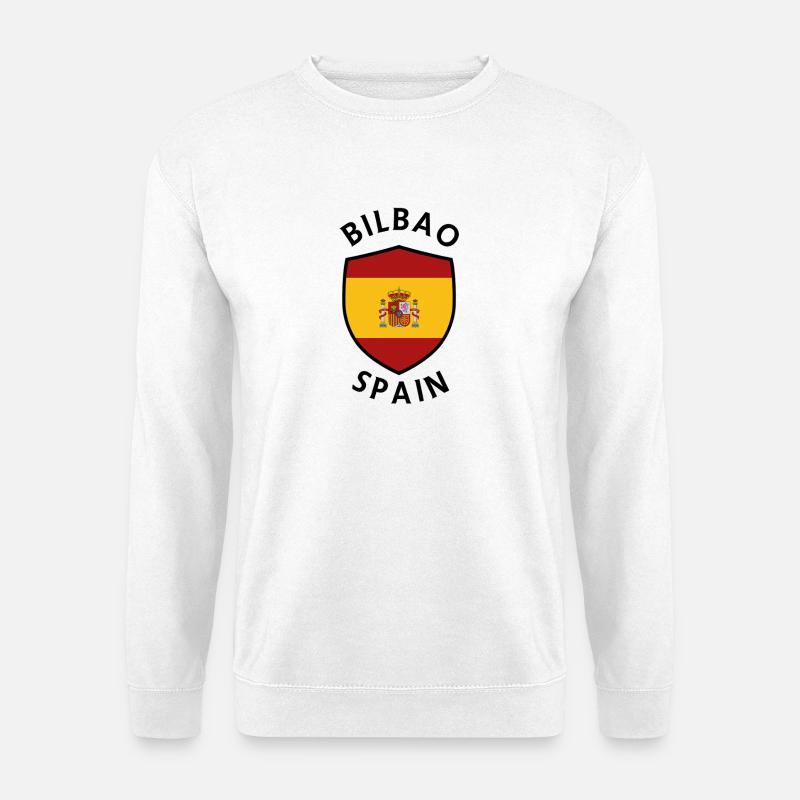 Bilbao Schild Spanien Wappen Abschlag - Unisex Pullover - Weiß