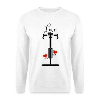 Love Cycling Heart - Unisex Sweatshirt - white - Front