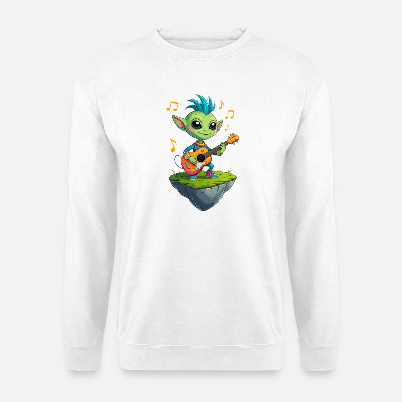 Green Goblin with Guitar - Unisex Sweatshirt - white