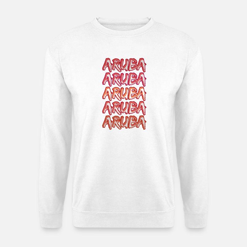 Aruba als Reise - Unisex Pullover - Weiß
