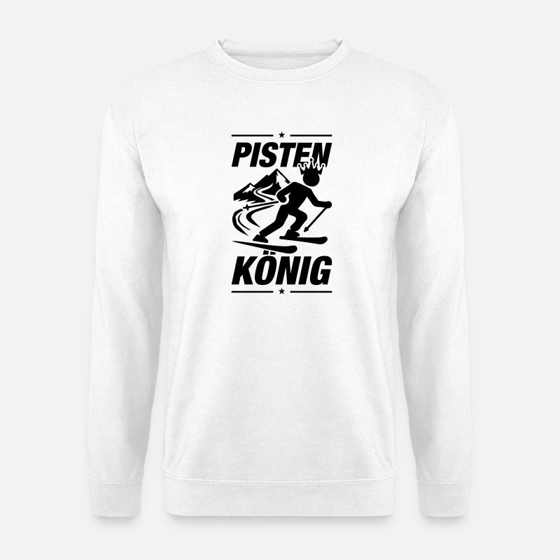Pisten König Ski Lustig - Unisex Pullover - Weiß