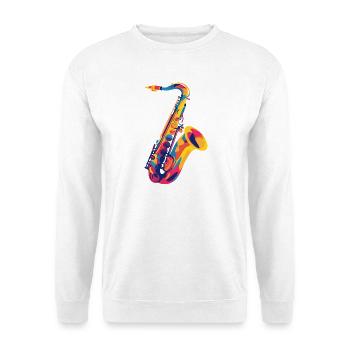 FarbSax PopsArt - Unisex Sweatshirt - white - Front