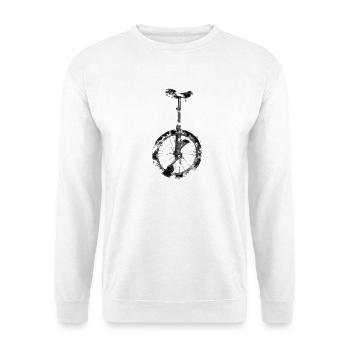 Unicycle | Descendance freestyle en monocycle - Sweat-shirt Unisexe - blanc - Devant