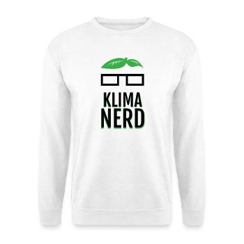 Klima Nerd Funny Plant Lover Green Nature Graphic - Unisex Pullover - Weiß - Vorne