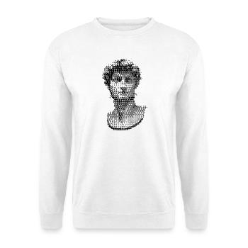 Michelangelo David sculpture design - Unisex Sweatshirt - white - Front