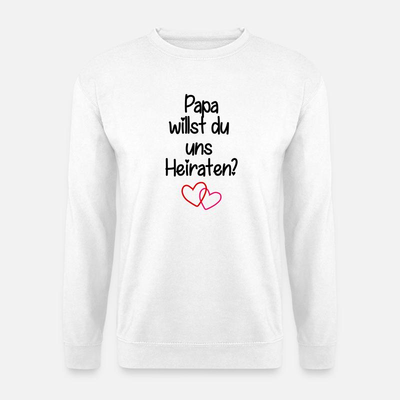 Papa_Heiraten - Unisex Pullover - Weiß