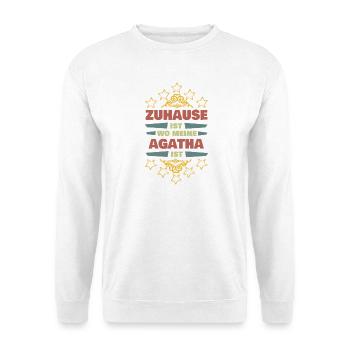 Geschenk für Agatha - Unisex Pullover - Weiß - Vorne