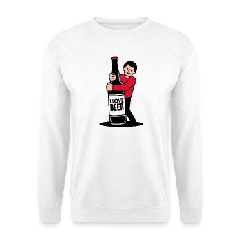 Beer Love Cartoon - Unisex Sweatshirt - white - Front
