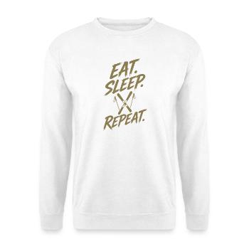 Wintersport Skiurlaub Skifahrer Skipiste Silhouett - Unisex Pullover - Weiß - Vorne