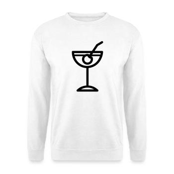 cocktail - Sweat-shirt Unisexe - blanc - Devant